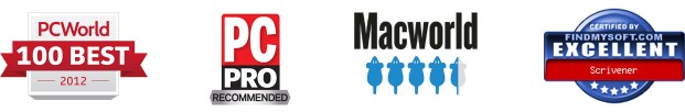 Scrivener 获奖